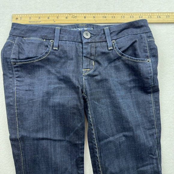 Hudson Jeans Womens 26 Flared Dark Wash Denim Blue Pants - Picture 7 of 10